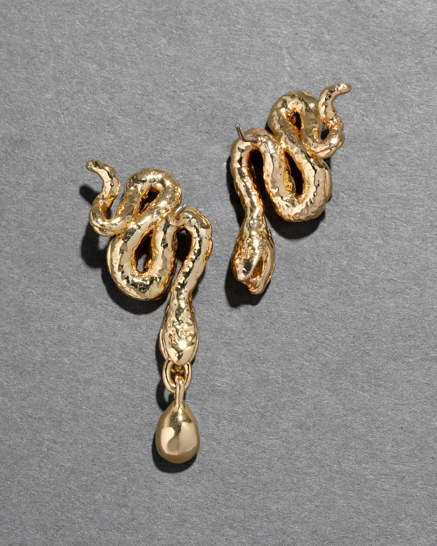 SERPENT CRYSRAL DROP EARRINGS