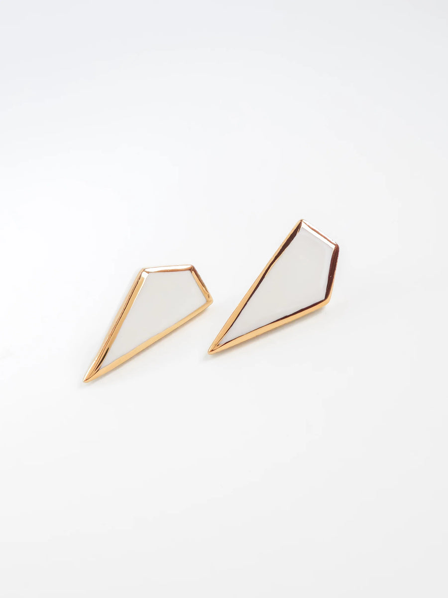 Shard Earrings - White