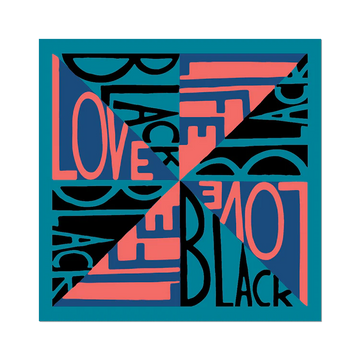 Love Black Life By Faith Ringgold Sticker