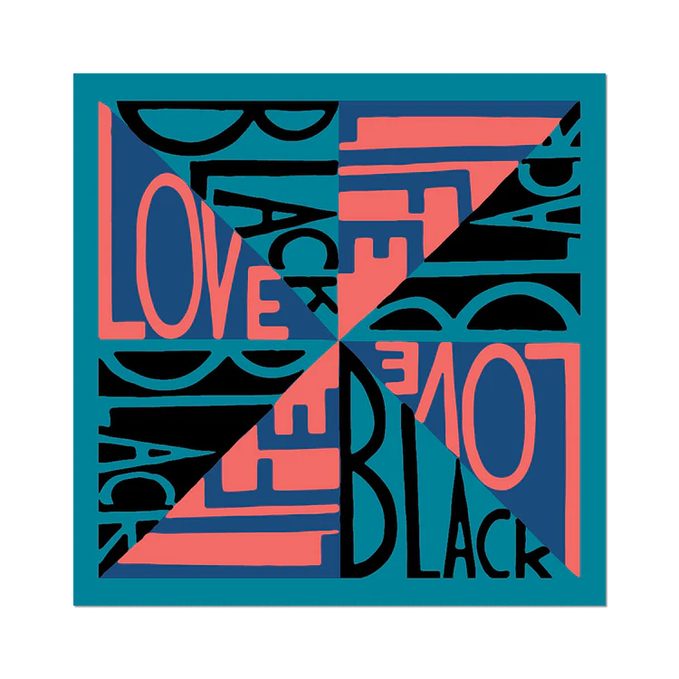 Love Black Life By Faith Ringgold Sticker