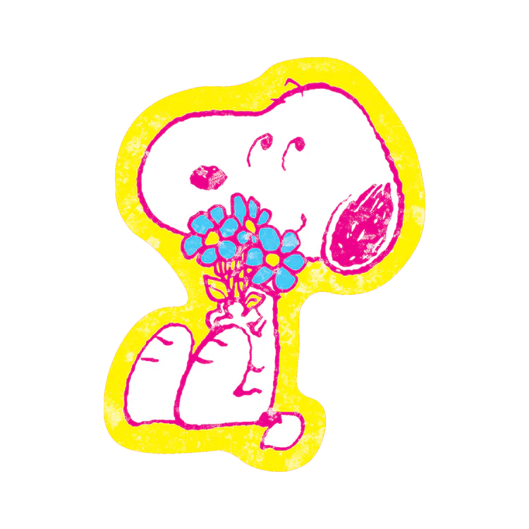 Snoopy's Bouquet Sticker