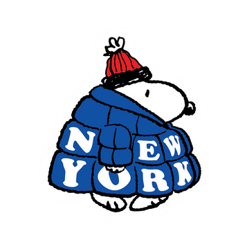 Snoopy NY Puffer Coat Sticker