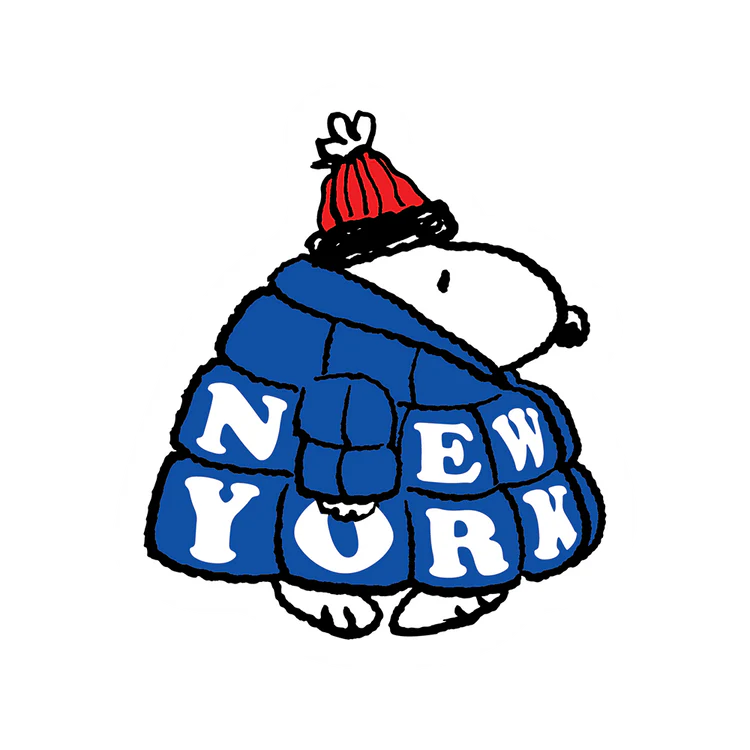 Snoopy NY Puffer Coat Sticker