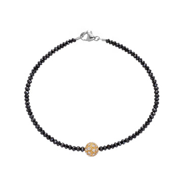 Small Black Diamond Noir Disco Bracelet