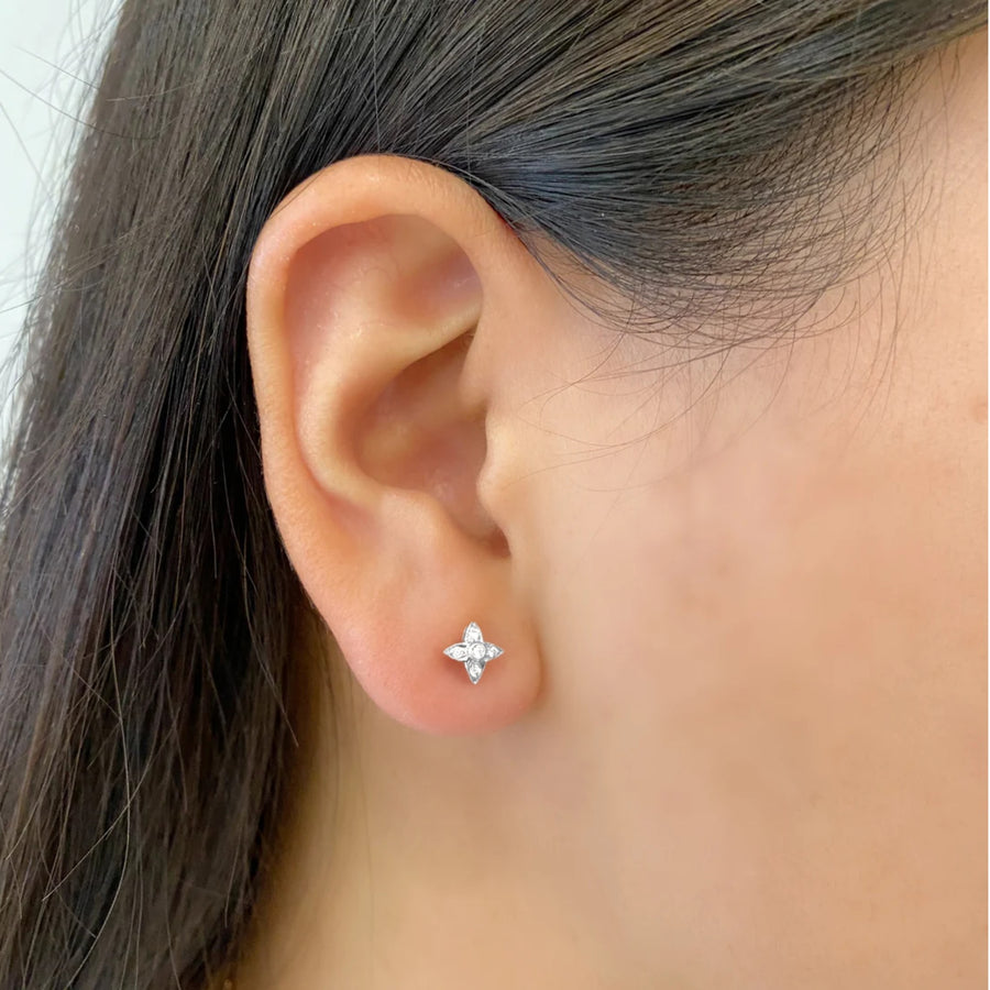 Lumiere White Diamond Studs