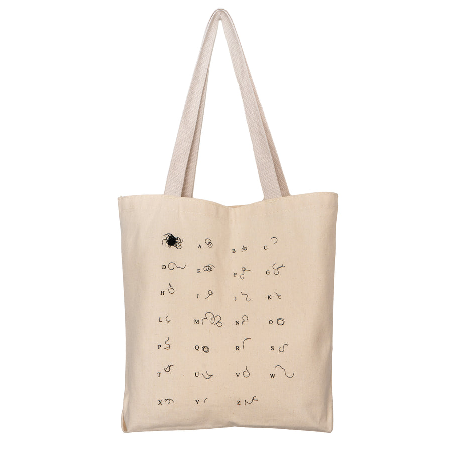 Sonya Clark Twist Alphabet Canvas Tote Bag