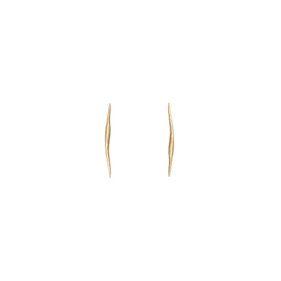 Gold Stick Wisp Earrings - 10K Yellow