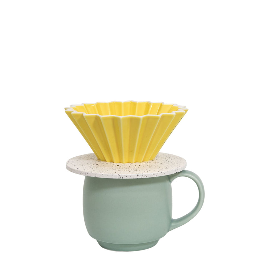 Origami Barrel Aroma Stacking Mug - Matte Green