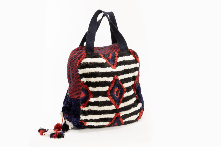 Joan Jett Bag - Red/Blue