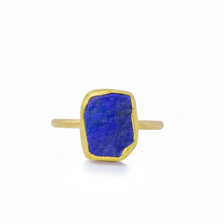 Square Rough Lapis Lazuli Band