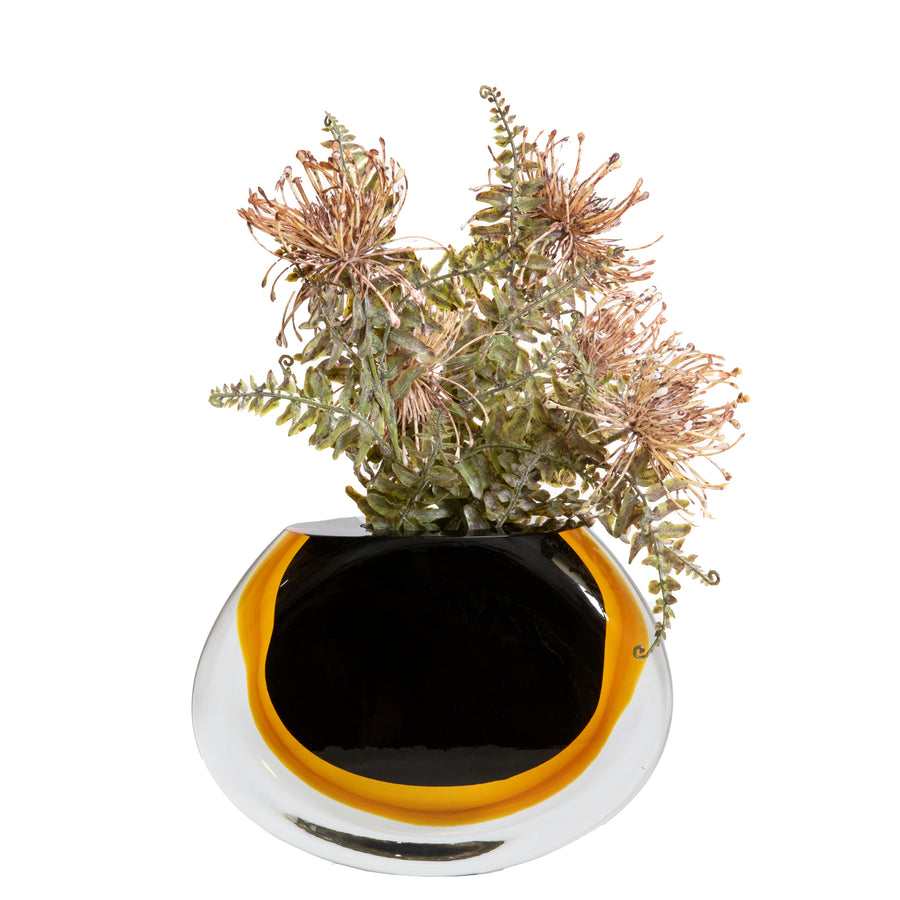 The Vase 92 - Black & Amber