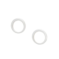 Sculptural Circle Post Earrings