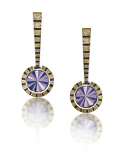 STRIPE 2 Lavender Amethyst Earring