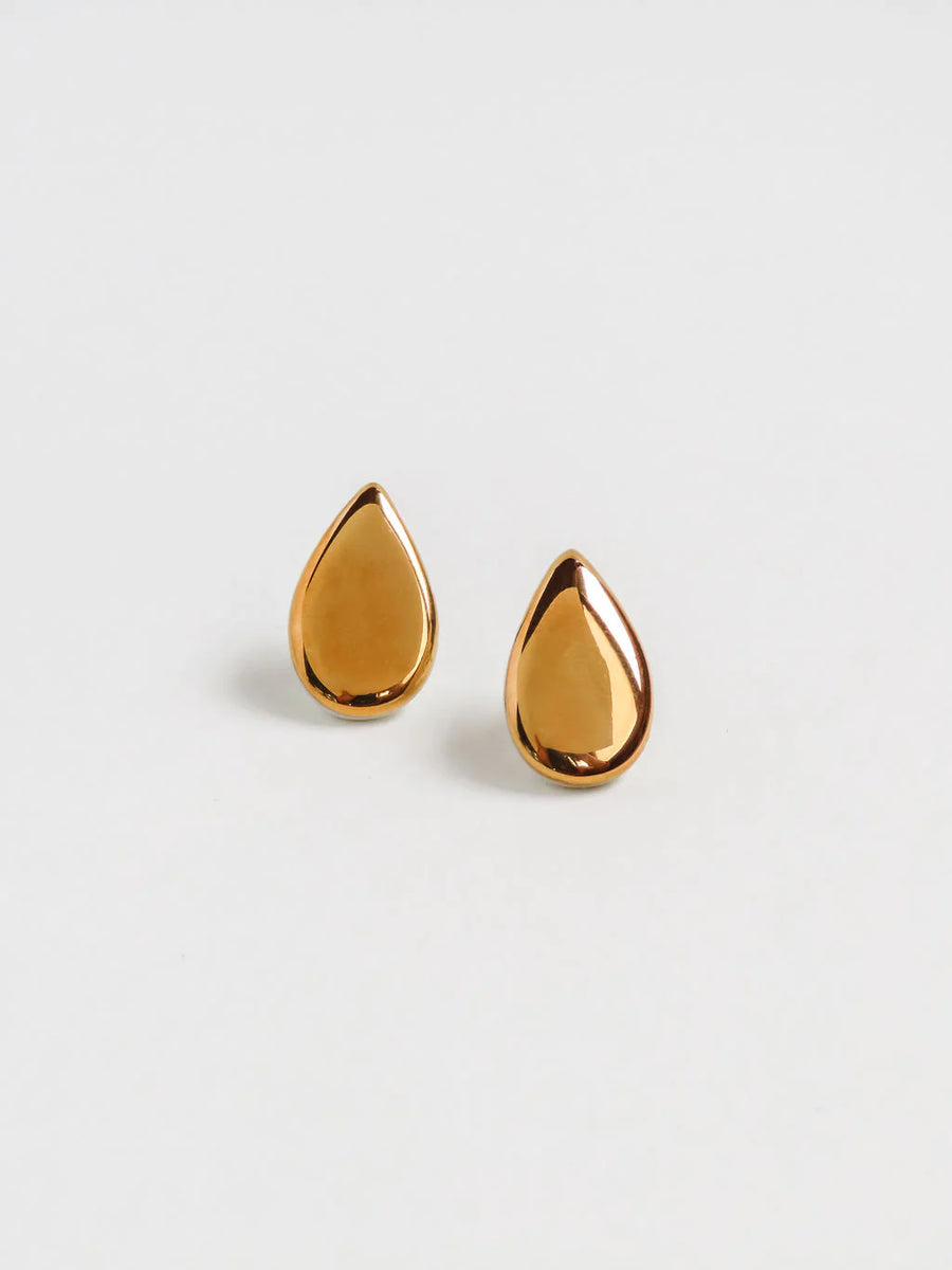 Teardrop Earrings - Gold