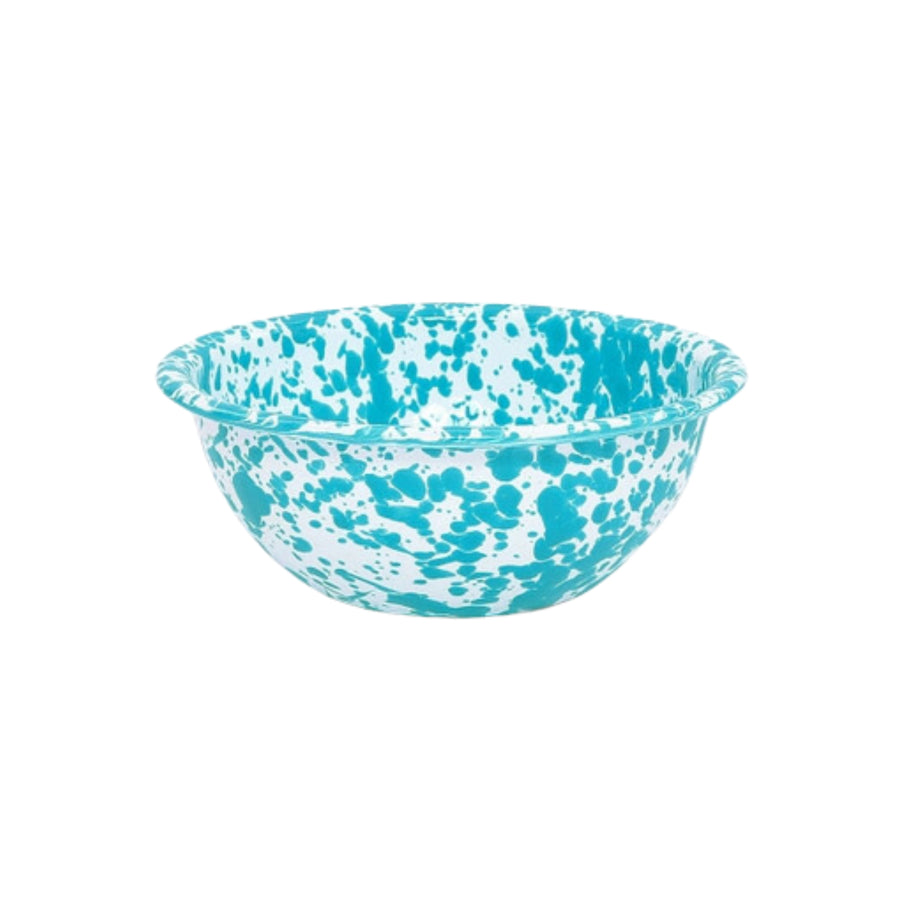 Turquoise Splatter Cereal Bowl