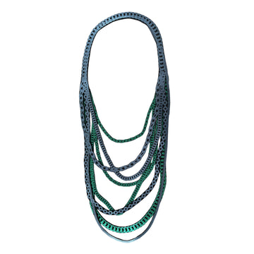 CHAINS RE NECKLACE - EMERALD