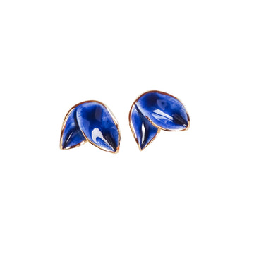 Wild Orchid Earrings - Blue