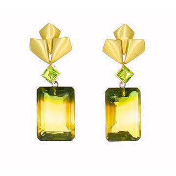Barrymore Earrings with Detachable Ametrine Drops