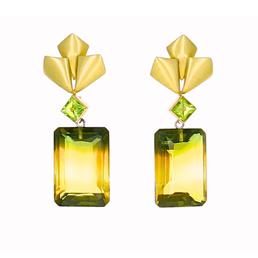 Barrymore Earrings with Detachable Ametrine Drops