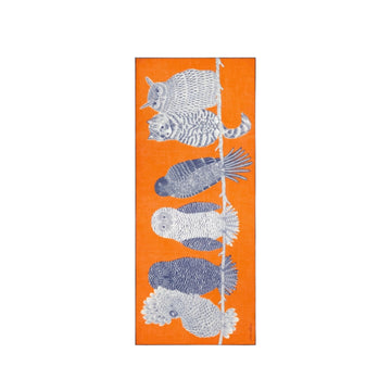 Scarf 80 - ETOLE 80 CHOUETTE ORANGE