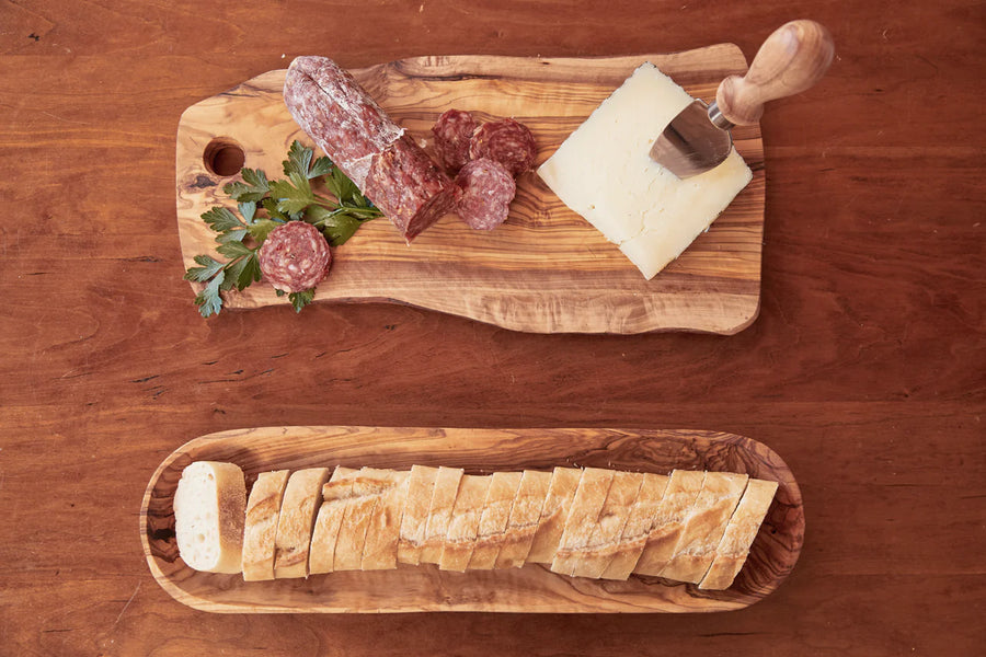 Italian Olivewood Charcuterie & Chopping Board with Handle Hole