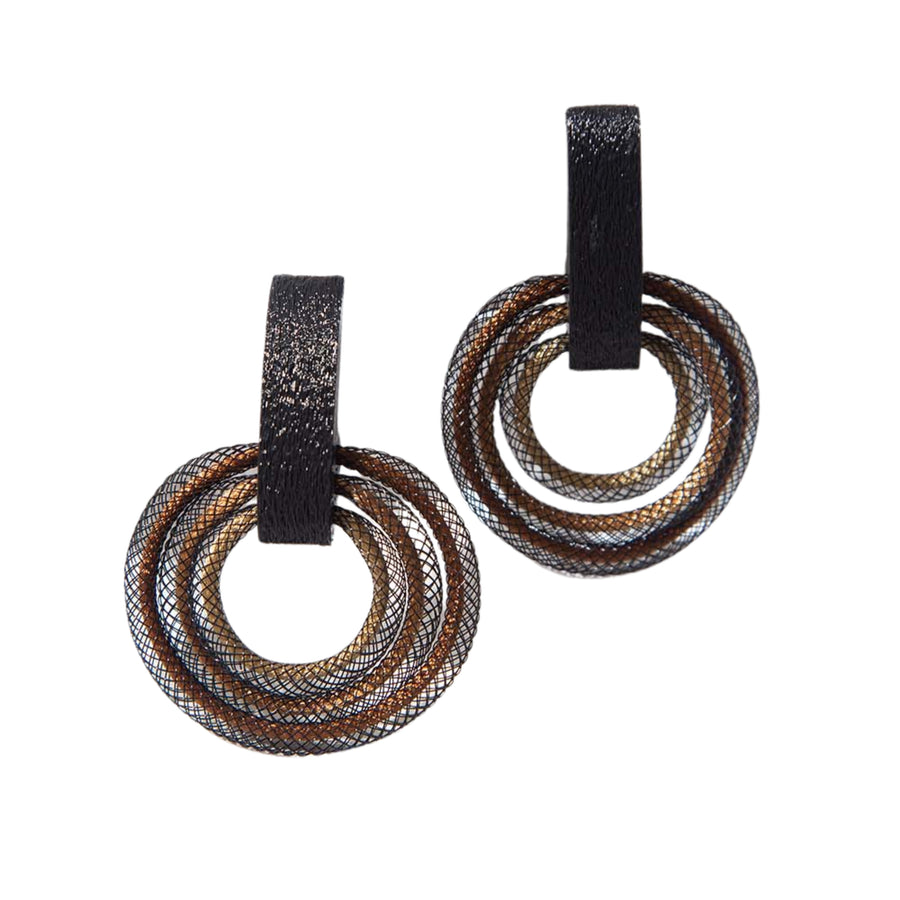 Life Circle Earrings Rainbow