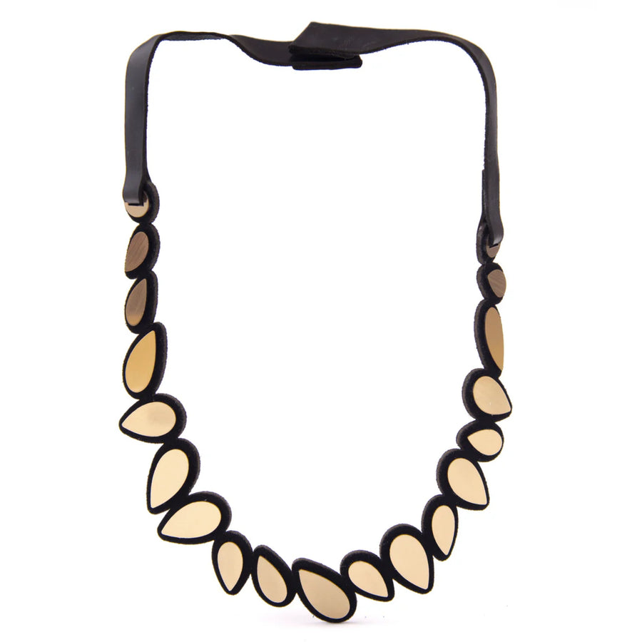 Raindrop Necklace Round