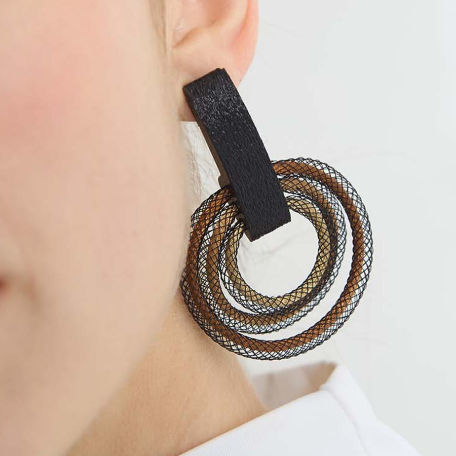 Life Circle Earrings Rainbow