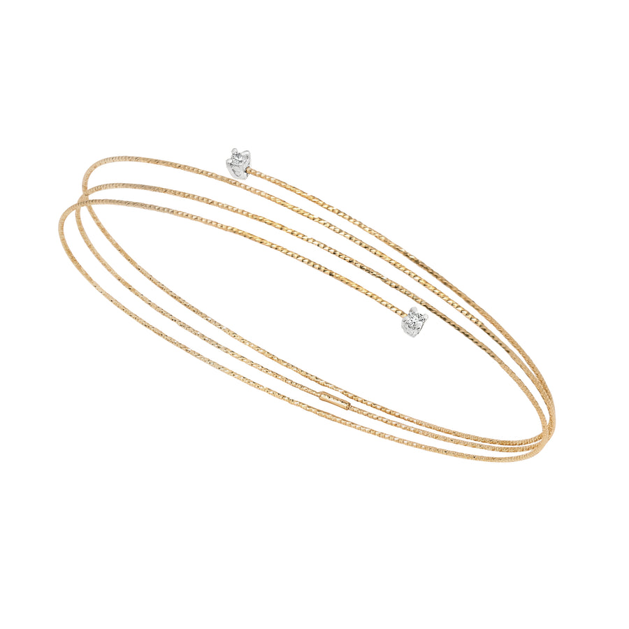 Wire Petit Bracelet with Diamonds - 18KG