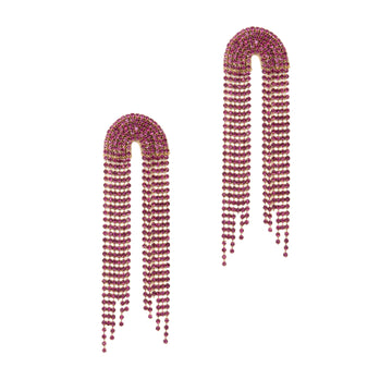 WARREN EARRINGS - FUSCHIA