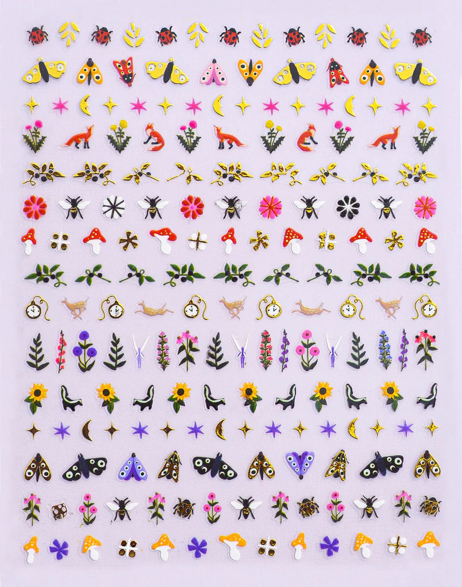 Nail Art Stickers: Wildflower