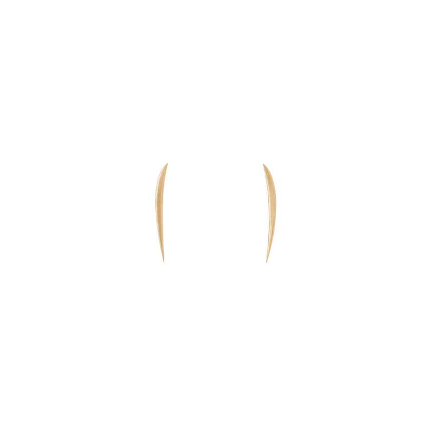 Long Blade Wisp Earrings - 10K Yellow Gold