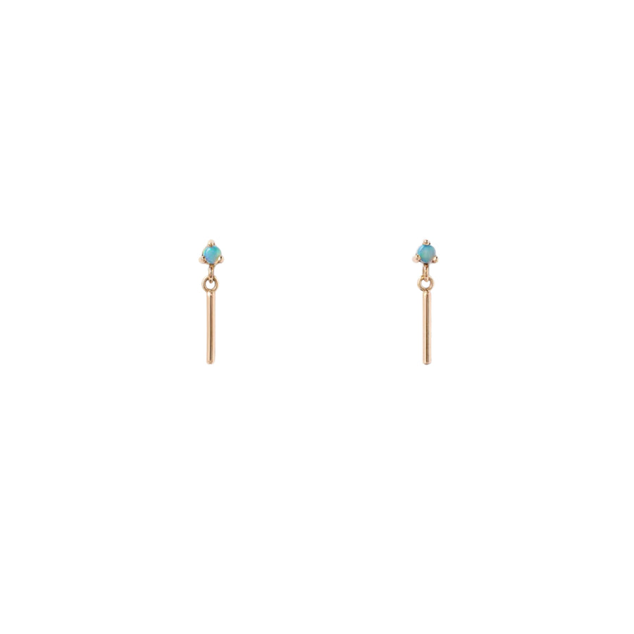 Opal Bar Link Earrings