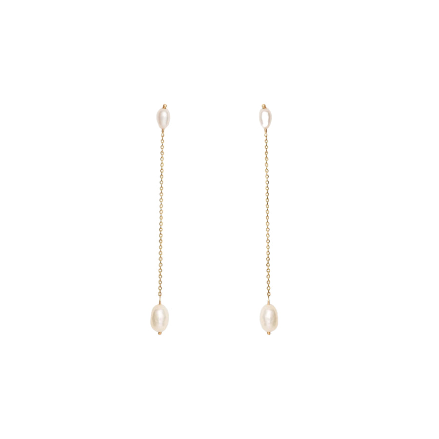 Long Pearl Shower Earrings