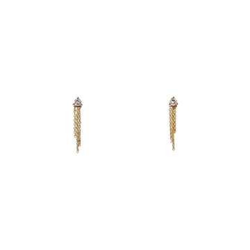 14K Gold Diamond Mist Earrings