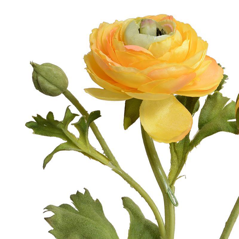 Yellow Ranunculus Flower Spray - Gold