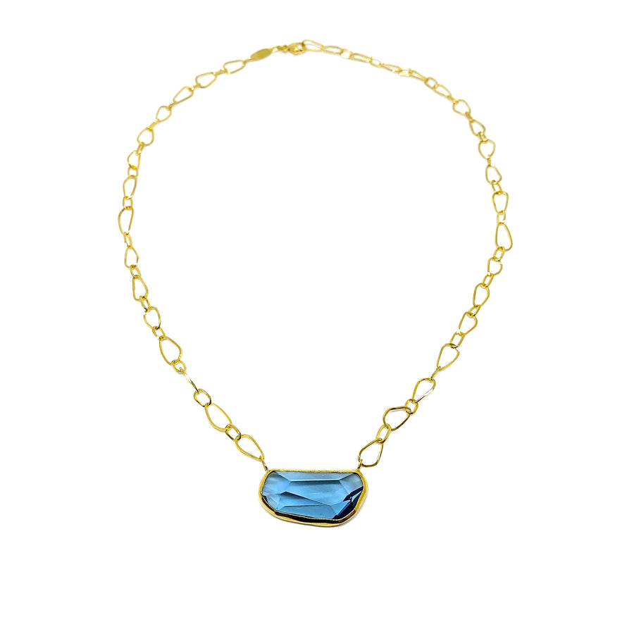 Fixed London Blue Topaz Necklace