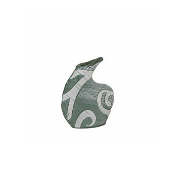 Round Shigaraki Bud Vase - Green