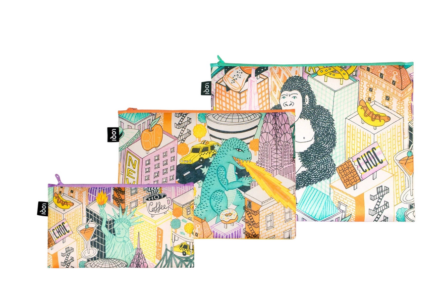 JACQUELINE COLLEY Pop Culture New York Recycled Zip Pockets