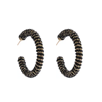 Zareen Earrings - Black