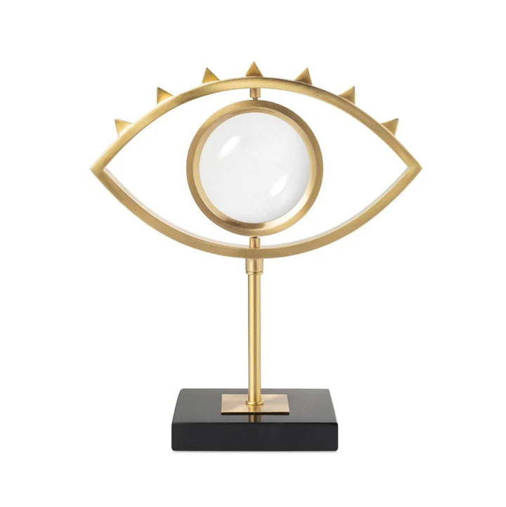 bronze MAGNIFIER EYE sculpture