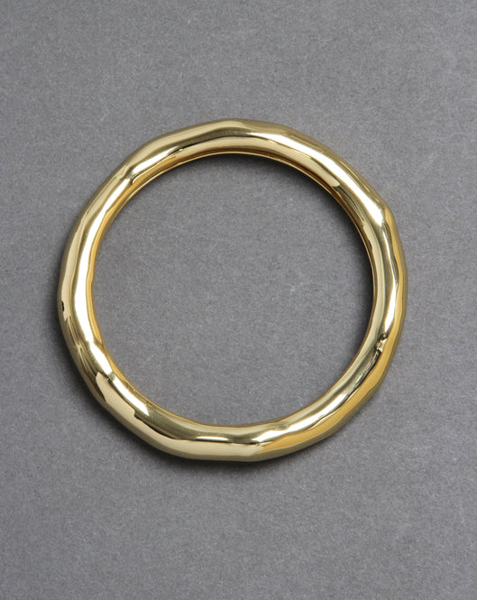 Large Molten Bangle Bracelet - Gold