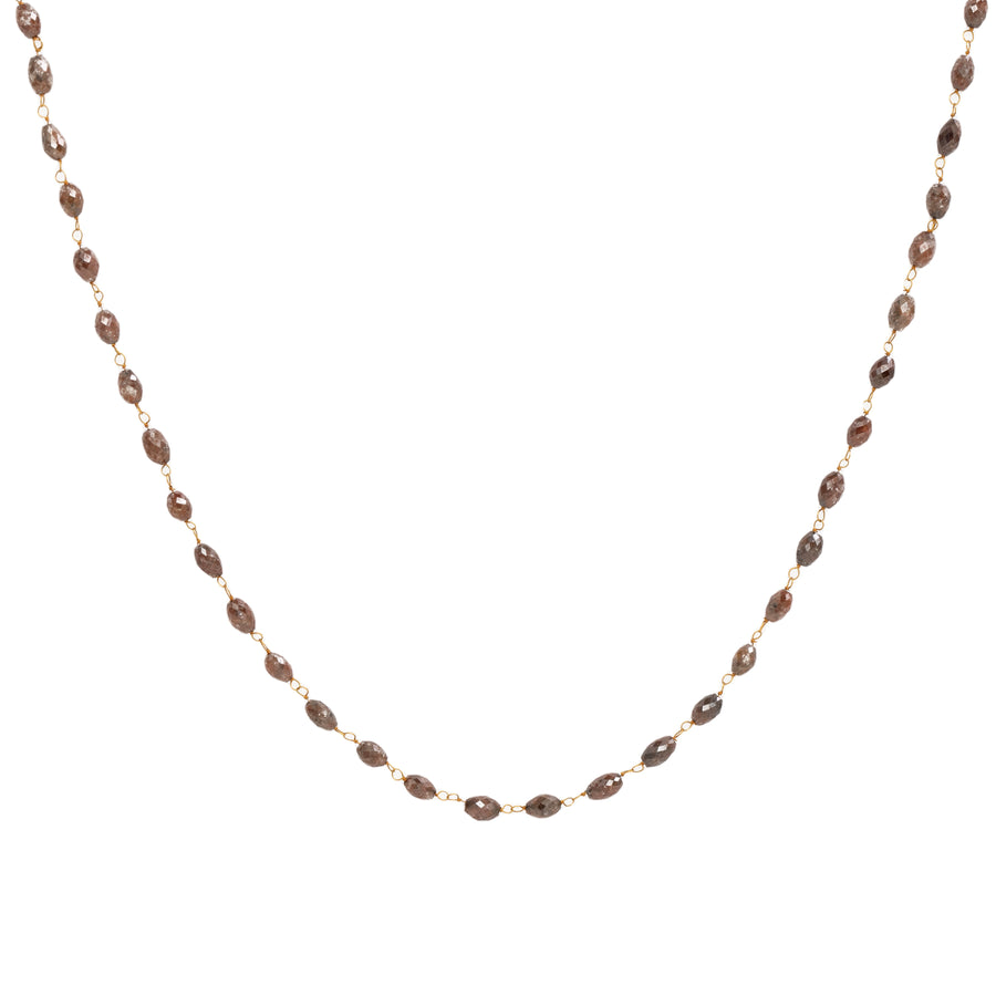 chocolate diamond chain necklace