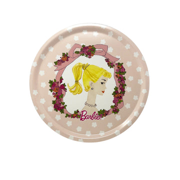 Pink Barbie Cameo Round Tray