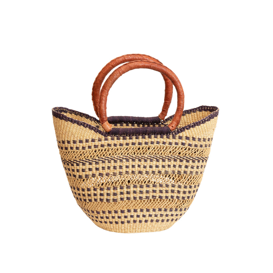 Shopper Basket - Blue Zebra