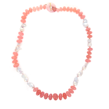 Baroque Pearl Bubblegum Necklace