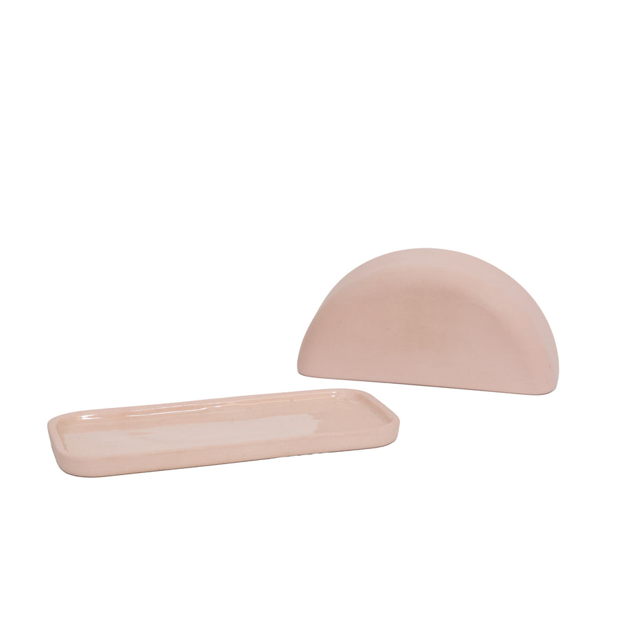 Ceramic Butter Dish - Petal