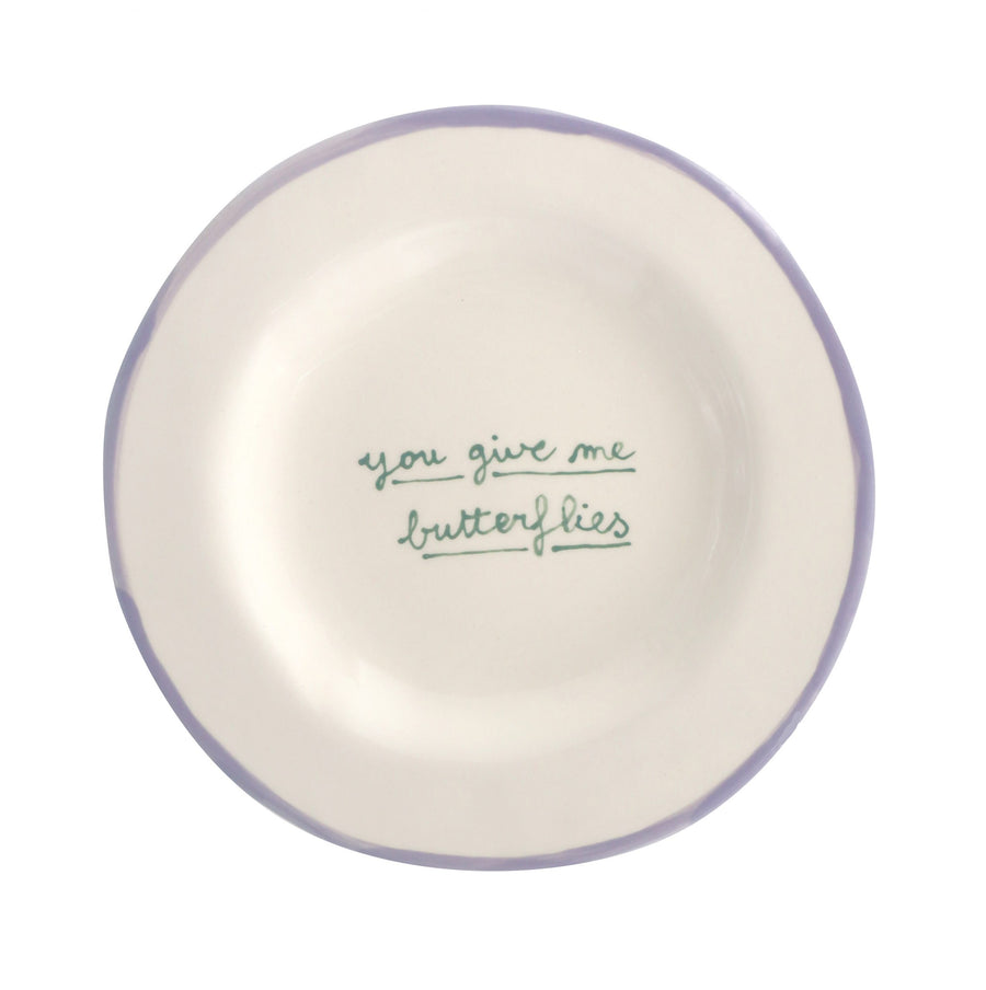 Dessert Plate: You Give Me Butterflies