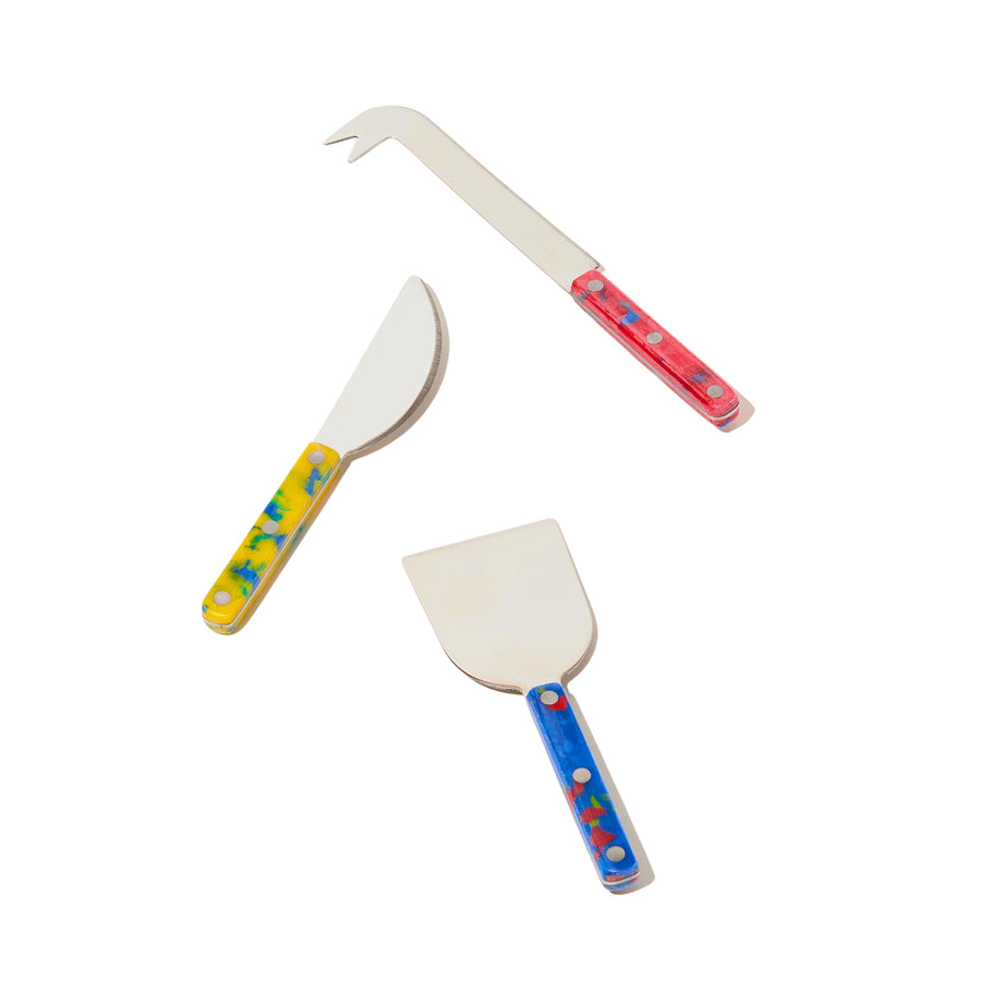 Cheese Knives Set - Confetti