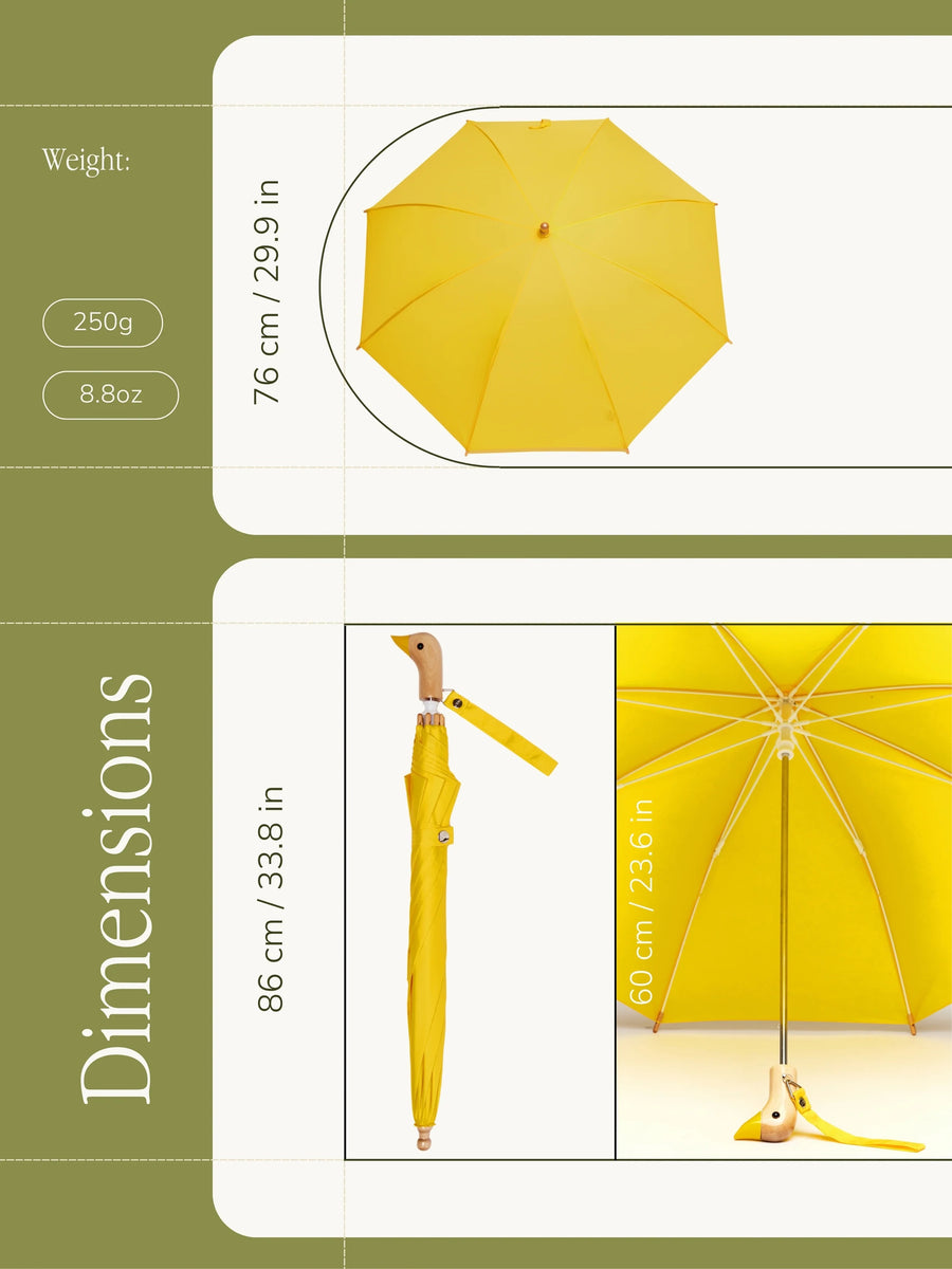 Yellow Children's Eco-Friendly Duckling Umbrella